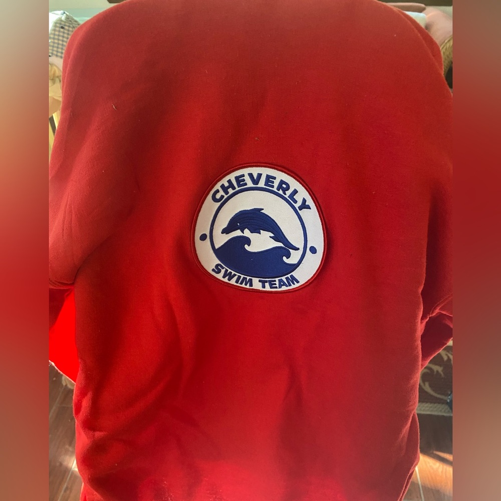 GILDAN KIDS LARGE SWIM TEAM HOODIE RED